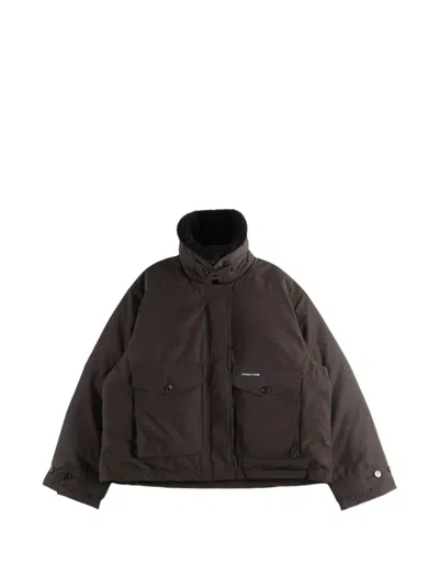 Canada Goose Scout Shearling-collar Pocket-detail Jacket In Black