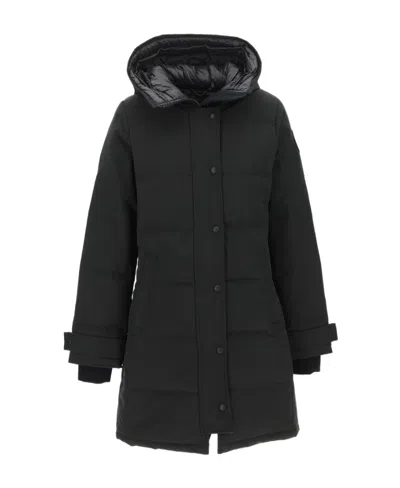 Canada Goose Shelbourne Reset Parka Coat In Black