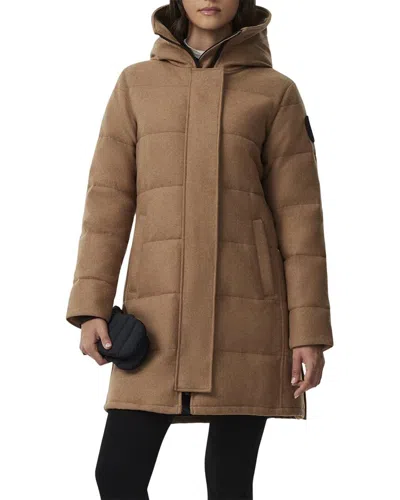 Canada Goose Shelburne Alluraluxe Wool-blend Parka In Brown