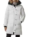Canada Goose Shelburne Logo-patch Parka Coat In White