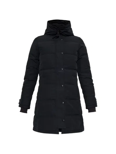 Canada Goose Shelburne Hooded Coat In Blue