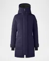 Canada Goose Shelburne Hooded Down Parka In Blue