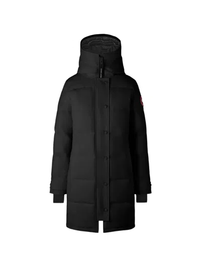 Canada Goose Mystique Quilted Hooded Parka Coat In Black