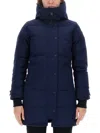 Canada Goose Trillium Hooded Parka Coat In Blue