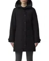 Canada Goose Shelburne Hooded Arctic-tech Parka In Black