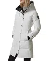 Canada Goose Shelburne Parka Black Label Slim Fit Parka In White