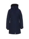 Canada Goose Trillium Hooded Parka Coat In Blue