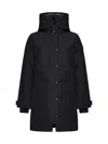 Canada Goose Shelburne Parka Down Jacket In Black