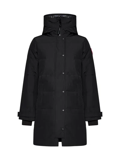 Canada Goose Shelburne Parka Down Jacket In Black