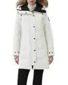 Canada Goose Shelburne Water Resistant 625 Fill Power Down Parka In White