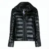 Canada Goose Shiny Quilted Short Jacket With High Collar And Fitted Silhouette In Black