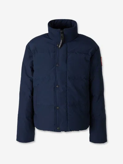 Canada Goose Short Bayview Puffer In Blue