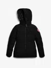 Canada Goose High-collar Hooded Puffer Jacket In Black