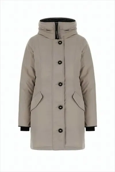 Canada Goose Short Padded Jacket With High Collar And Matte Finish In Animal Print