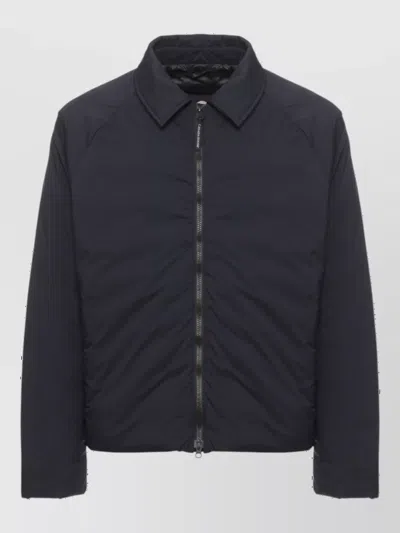 Canada Goose Short Padded Jacket With Structured Collar And Secure Pockets In Blue