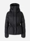 Canada Goose Drawstring Waist Down Jacket In Black