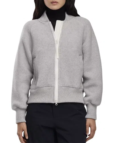 Canada Goose Sierra Fleece Black Label Wool-blend Bomber Jacket In Multi