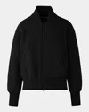Canada Goose Sierra Fleece Bomber Jacket In Black