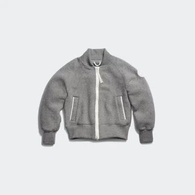 Canada Goose Sierra Fleece Bomber White Disc In Gray