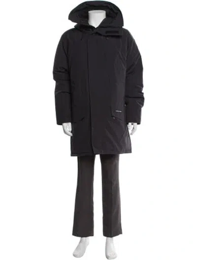 Pre-owned Canada Goose Signature Logo Parka In Black