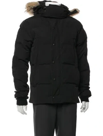 Pre-owned Canada Goose Signature Logo Parka In Black
