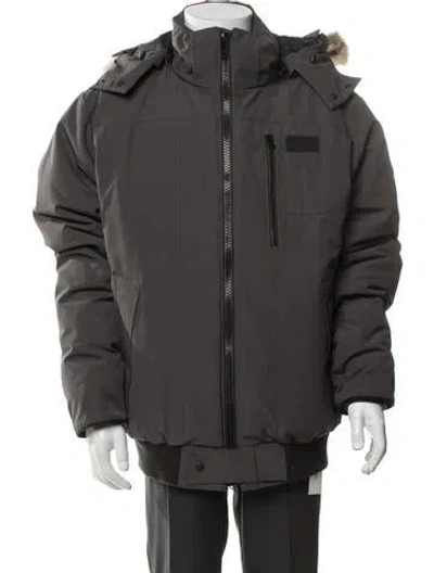 Pre-owned Canada Goose Signature Logo Parka In Grey