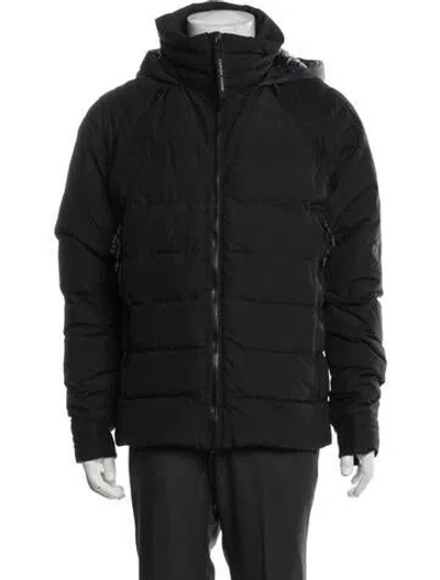 Pre-owned Canada Goose Signature Logo Puffer Coat In Black