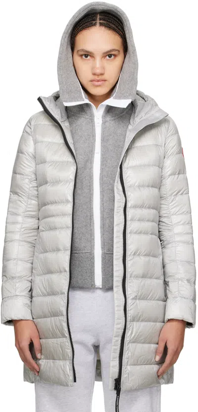 Canada Goose Silver Cypress Down Coat In 200 Silverbirch