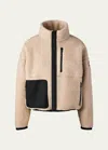 Canada Goose Fleece Sweatshirt Simcoe Zip Up In Light Tan