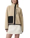 Canada Goose Fleece Sweatshirt Simcoe Zip Up In Light Tan