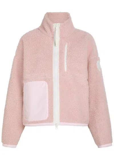 Canada Goose Simcoe Zip Up Fleece Sweater White Label In Pink