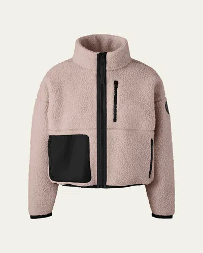 Canada Goose Simcoe Fleece Zip Jacket In Lucent Rose