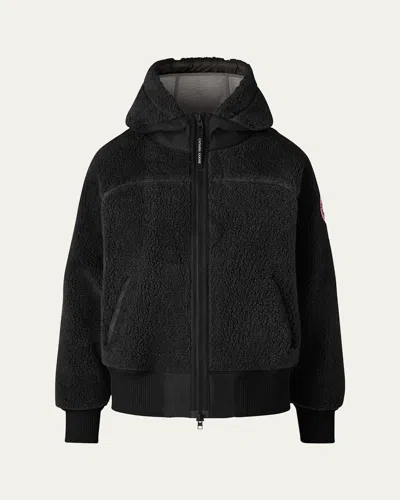Canada Goose Simcoe Oversized Fleece Hoodie, Black