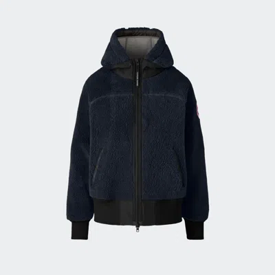 Canada Goose Simcoe Oversized Hoodie Kind High Pile Fleece In Blue