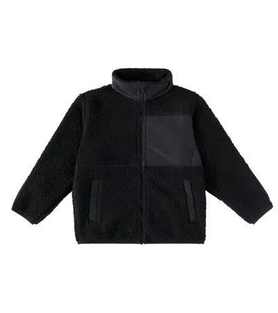 Canada Goose Kids' Simcoe Wool-blend Fleece Jacket In Black