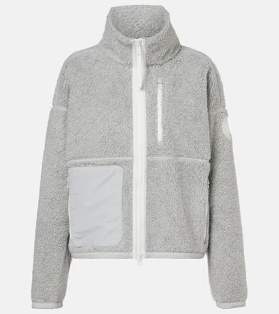 Canada Goose Simcoe Wool-blend Fleece Jacket In Gray