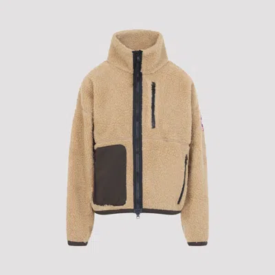 Canada Goose Simcoe Wool Fleece Jacket For Women In Brown