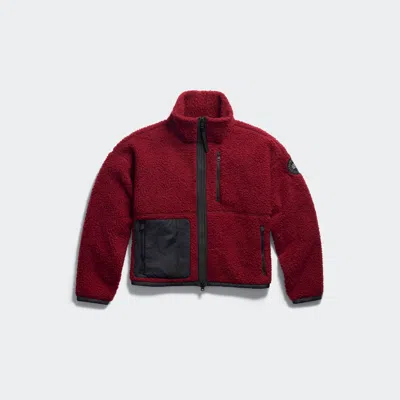 Canada Goose Simcoe Zip Up Fleece Jacket Black Disc In Red