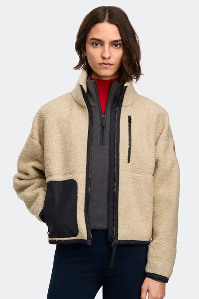 Canada Goose Simcoe Zip Up Fleece Jacket In Multi