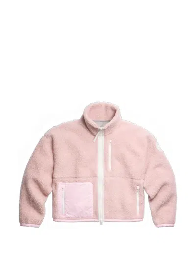 Canada Goose Simcoe Zip Up Fleece Sweater White Label In Pink
