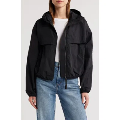 Canada Goose Sinclair Water Resistant Hooded Nylon Wind Jacket In Black