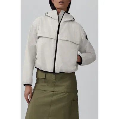 Canada Goose Sinclair Hooded Jacket With Mesh Vent In Northstar White