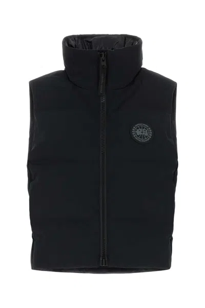 Canada Goose Sleek Sleeveless Grandview Down Jacket Vest In Black