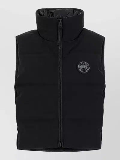 Canada Goose Sleeveless Down Jacket In Black