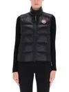 Canada Goose Sleeveless Puffer Vest With High Collar In Black