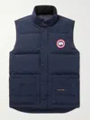 Canada Goose Mens Freestyle Padded Slim-fit Shell-down Gilet Atlantic Nvy In Blue