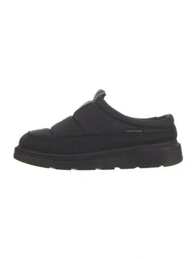 Pre-owned Canada Goose Slingback Flats In Black