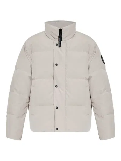 Canada Goose Snap-fastening Padded Jacket In Gray