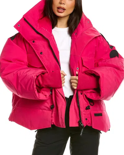 Canada Goose Snow Mantra Cropped Down Coat In Pink