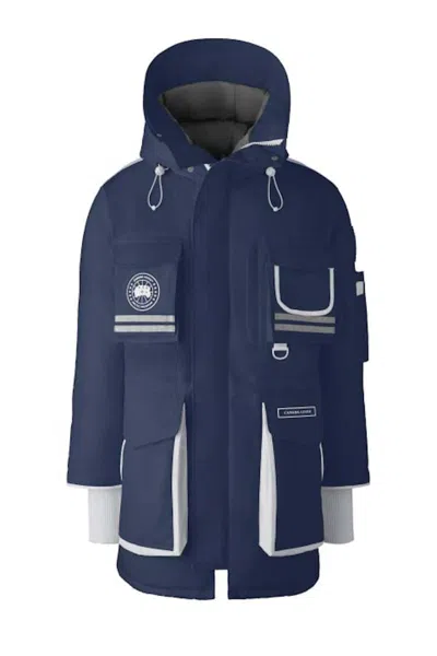 Pre-owned Canada Goose Snow Mantra Northern Lights Parka In Jacket Resevoir Blue